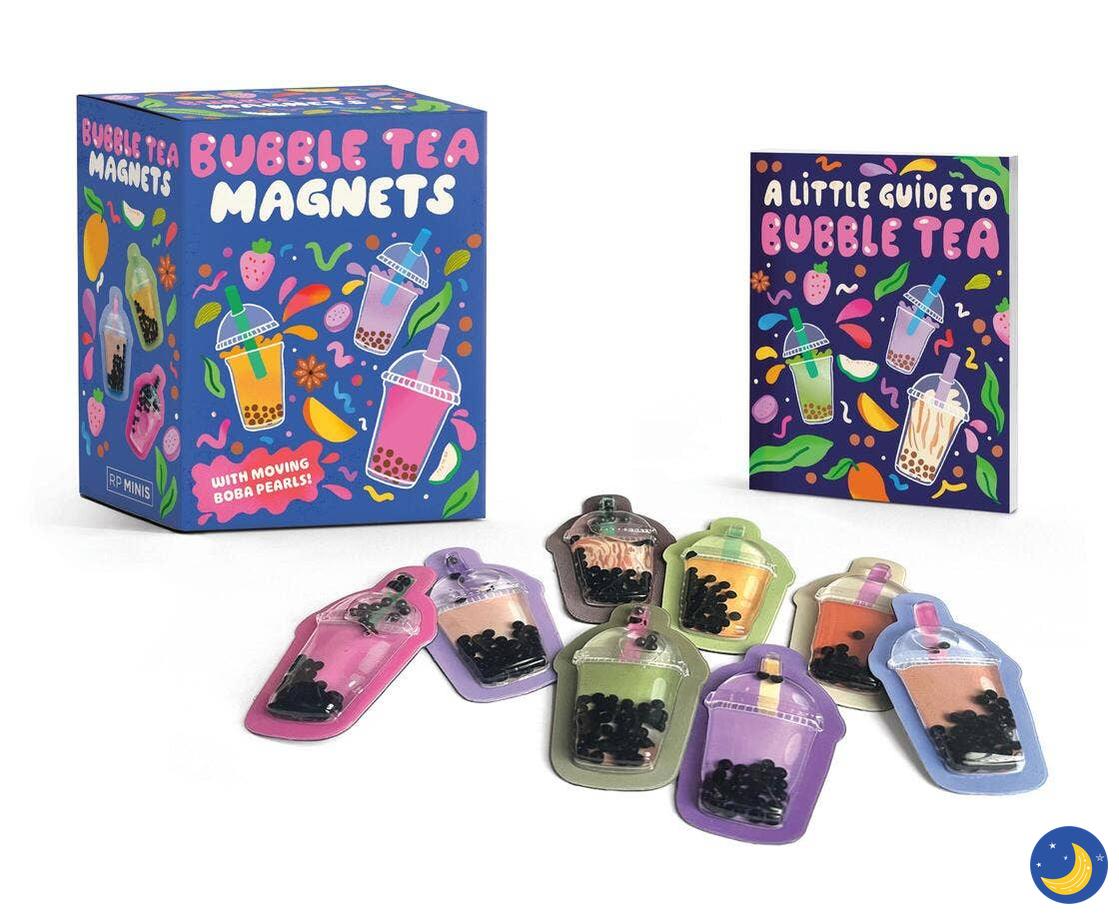 Bubble Tea Magnets: With Moving Boba Pearls!