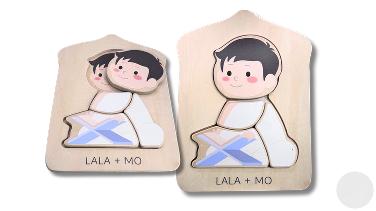 Chunky Islamic Block Puzzles (Set of Four)-Toys & Games-Lala + Mo-Crescent Moon Store