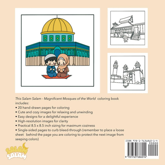 Magnificent Mosques of the World Coloring Book