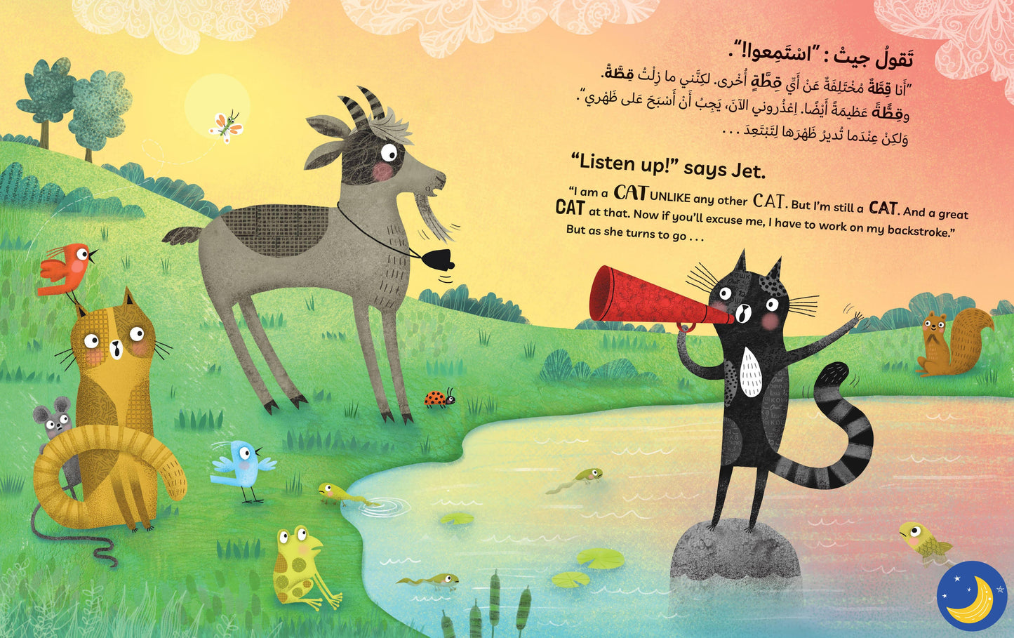 Jet the Cat (Is Not a Cat) (Bilingual Arabic & English)