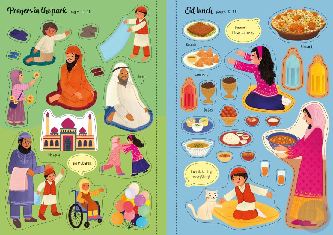 Little First Stickers Eid-Islamic Books-Usborne-Crescent Moon Store