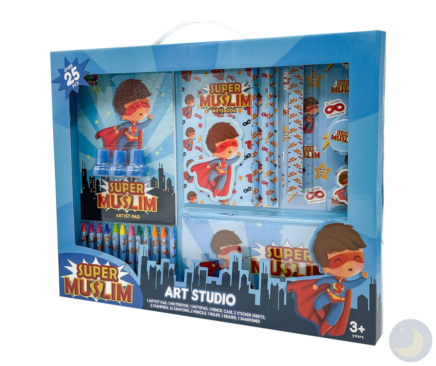 Super Muslim Art Studio-Puzzles-Imaan Kidz-Crescent Moon Store