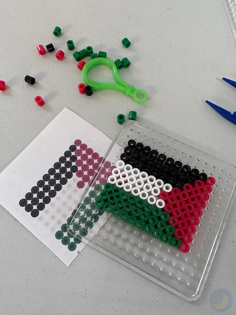 Palestine Perler Bead Craft Kit-Crafts-Little Muslim Craft Corner-Crescent Moon Store