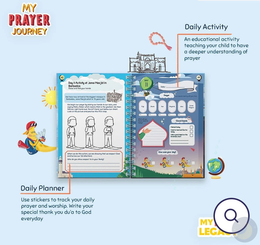 My Prayer Journey: Kids Salah Journal & Activity Book-Islamic Books-Towards Faith-Crescent Moon Store