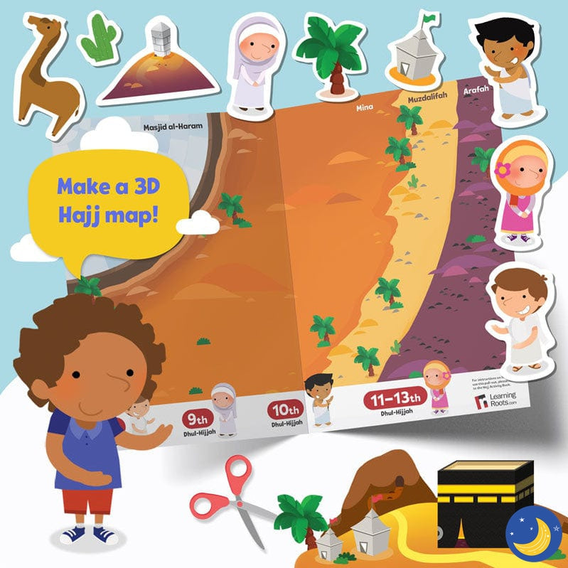 Hajj & Umrah Activity Book-Islamic Books-Learning Roots-Little Kids (5+)-Crescent Moon Store