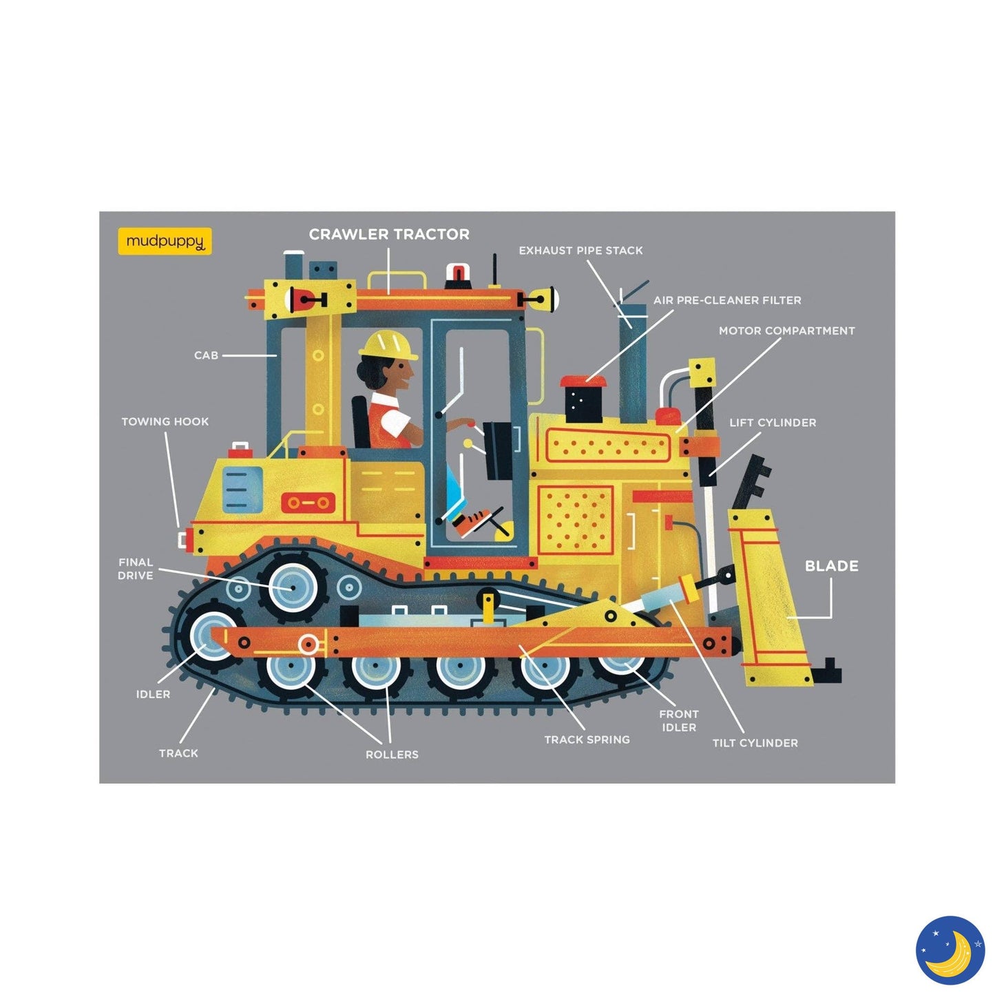 Bulldozer 48 Piece Mini Puzzle