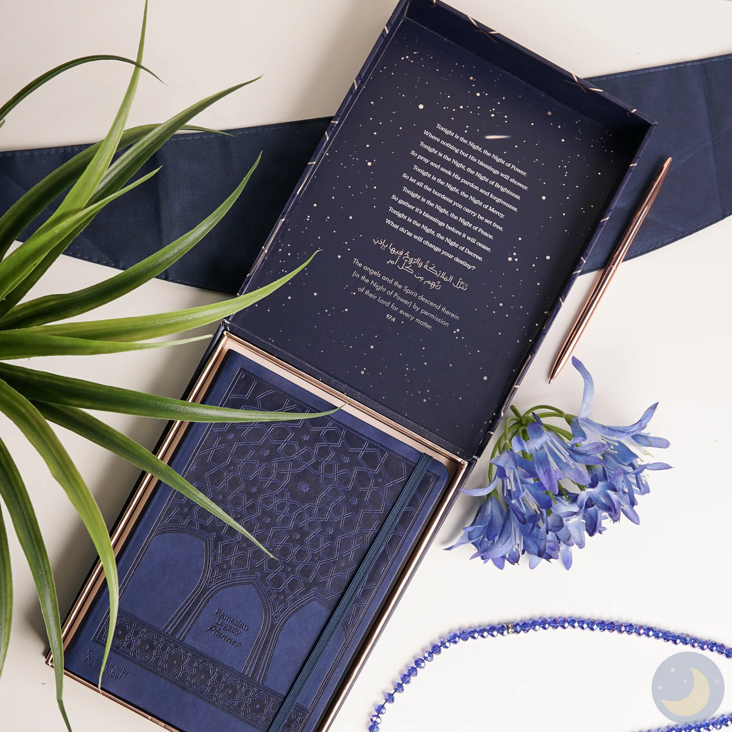 Ramadan Legacy Planner Luxury Gift Box: Planner & Engraved Pen - Night of Power Variant-Islamic Books-Towards Faith-Crescent Moon Store