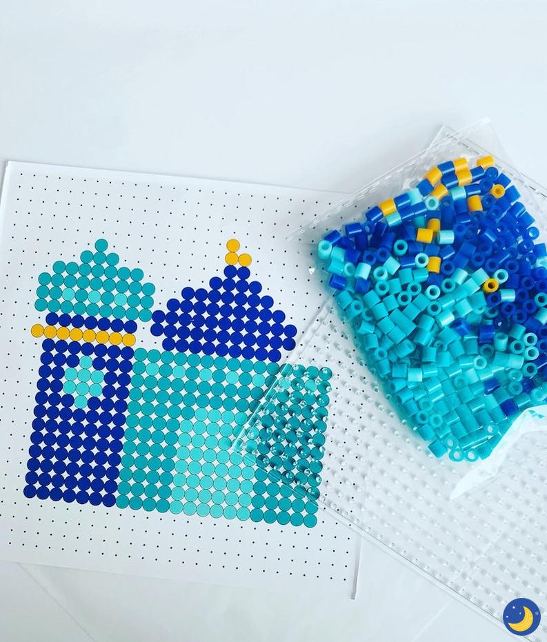 Masjid Perler Bead Craft Kit-Crafts-Little Muslim Craft Corner-Crescent Moon Store