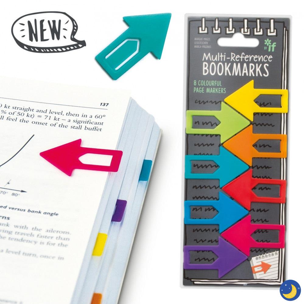 Multi-Reference Bookmarks-Stationary-If House-Crescent Moon Store