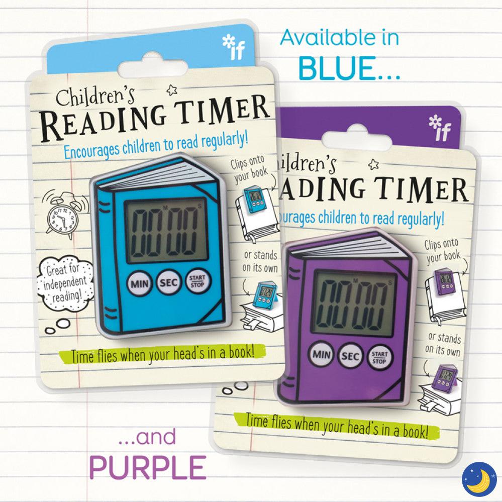 Children's Reading Timer-Stationary-IFPLC-Blue-Crescent Moon Store
