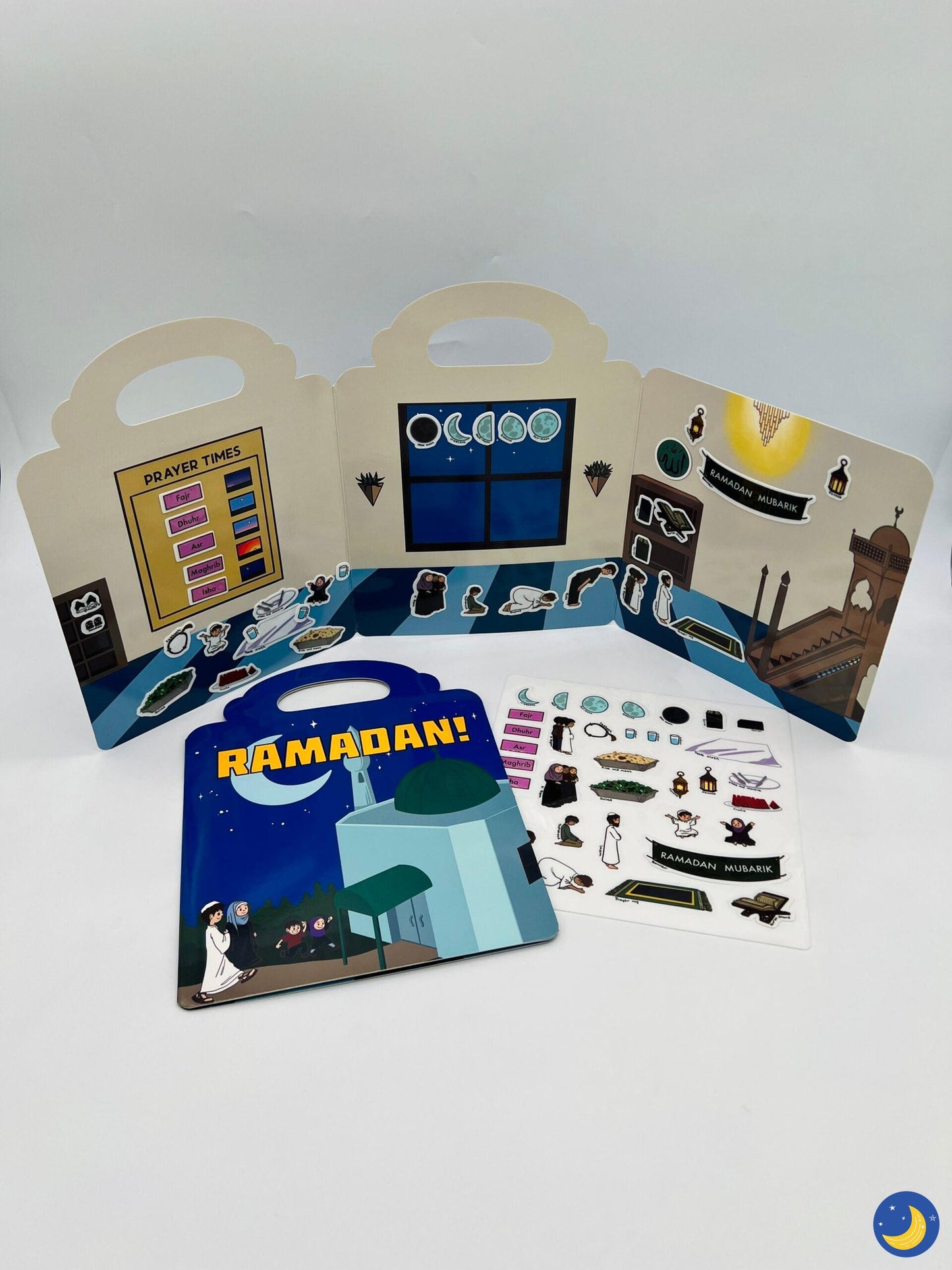 Ramadan Reusable Sticker Book-Islamic Books-Nouha's Books-Crescent Moon Store