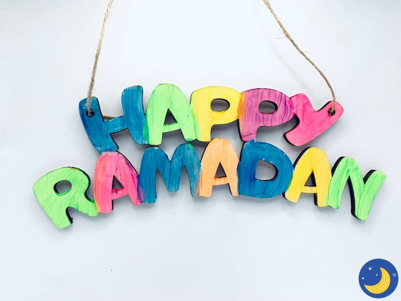Happy Ramadan Wooden Craft Kit-Craft-Little Muslim Craft Corner-Crescent Moon Store