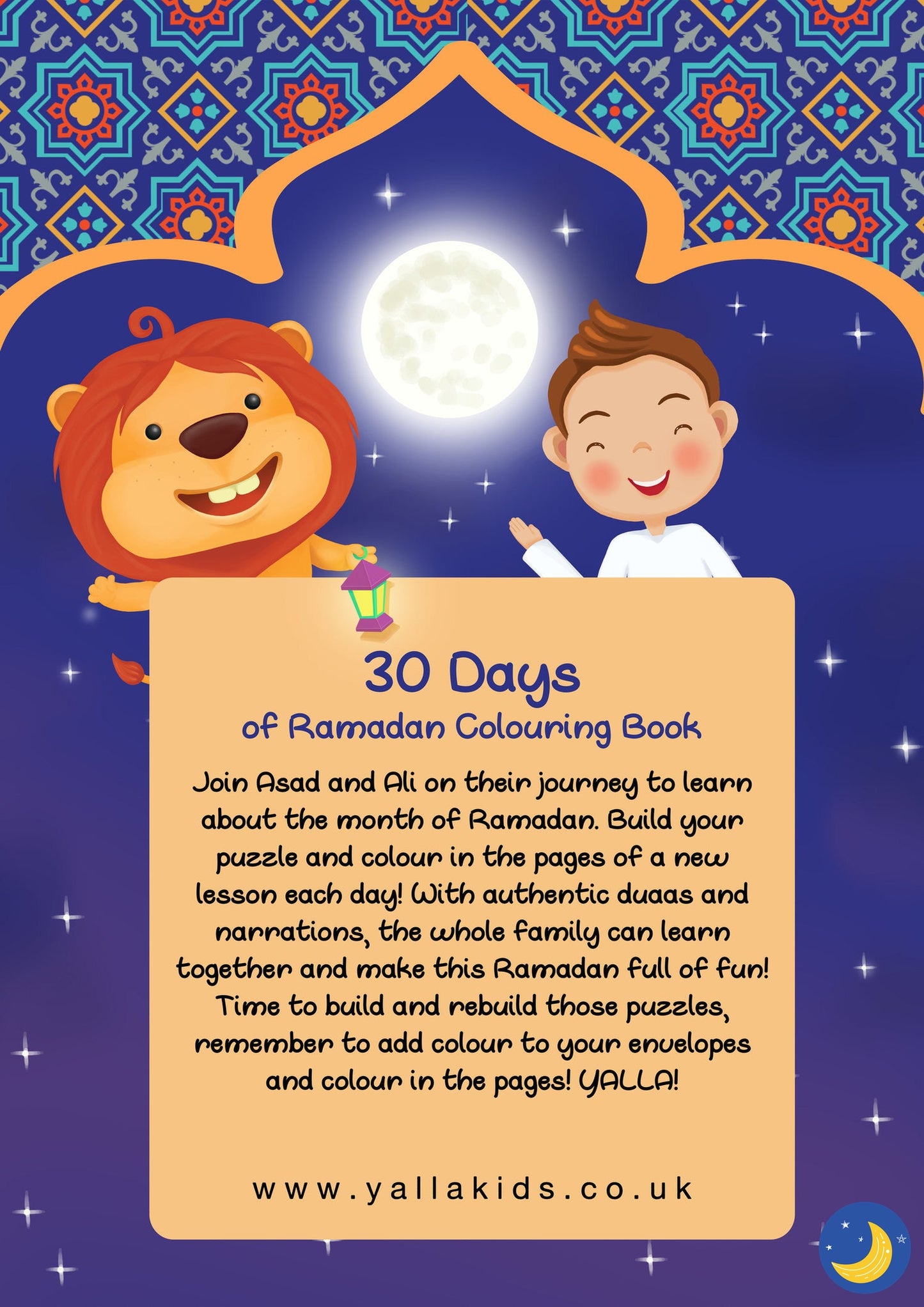 Ramadan Advent Calander - Days of Ramadan Book | Crescent Moon