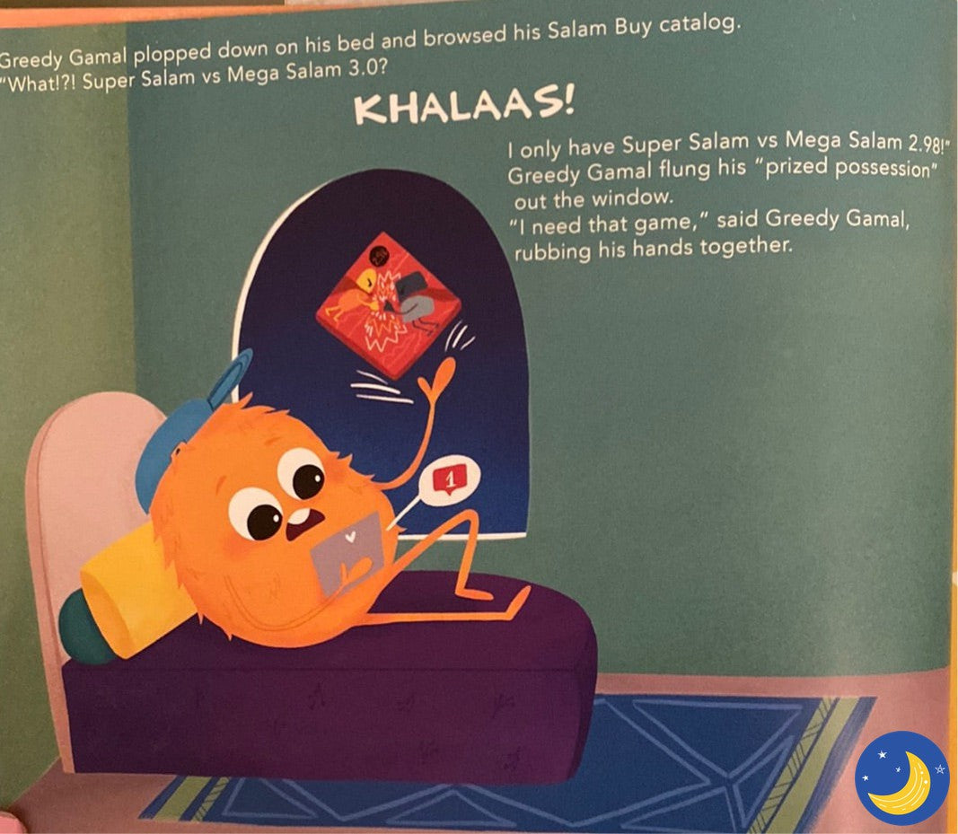 The Salams: Greedy Gamal’s Full Heart-Islamic Books-Flowers of My Garden-Crescent Moon Store