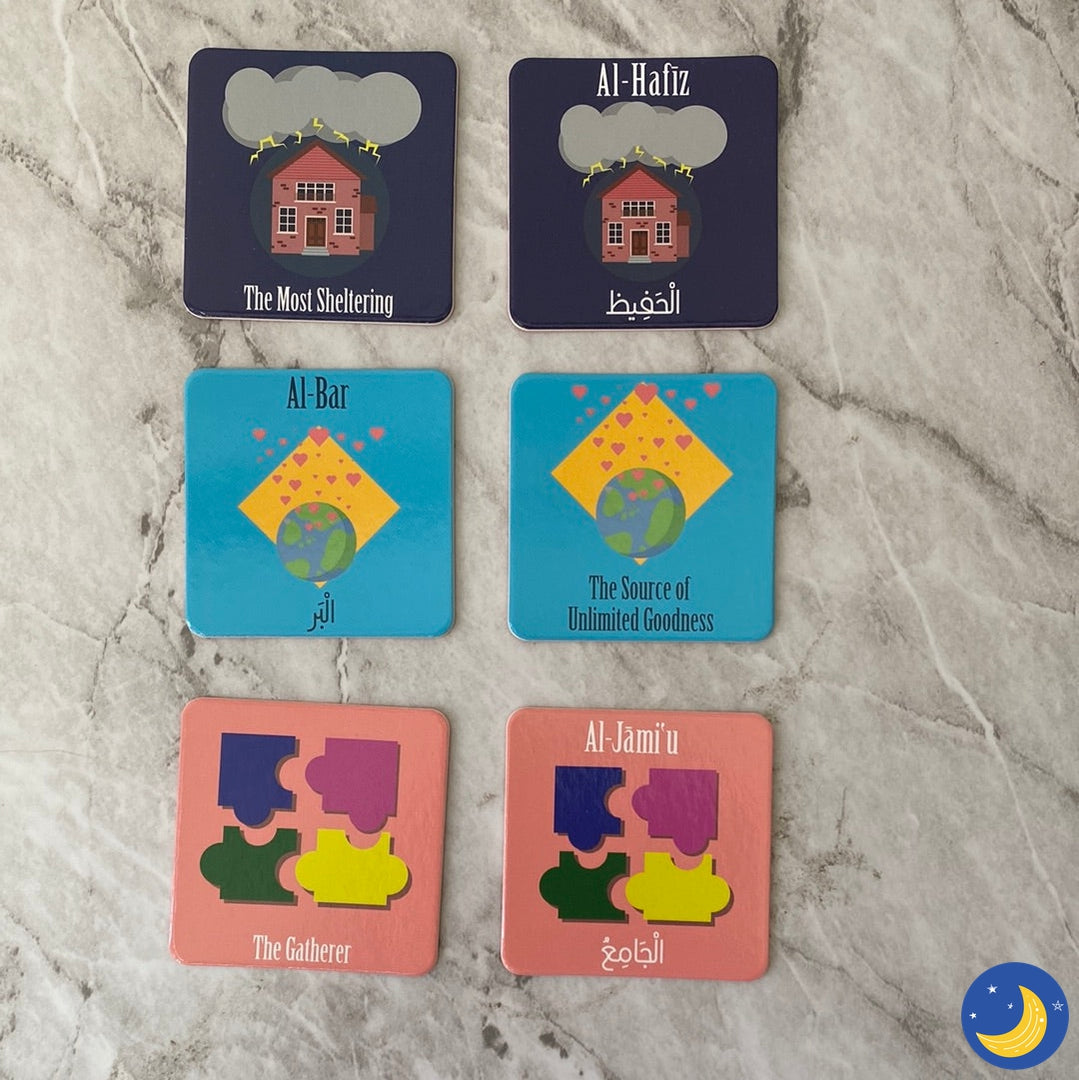 Names of Allah 2: A Memory Matching Game-Toys & Games-Zair Zabr Play-Crescent Moon Store