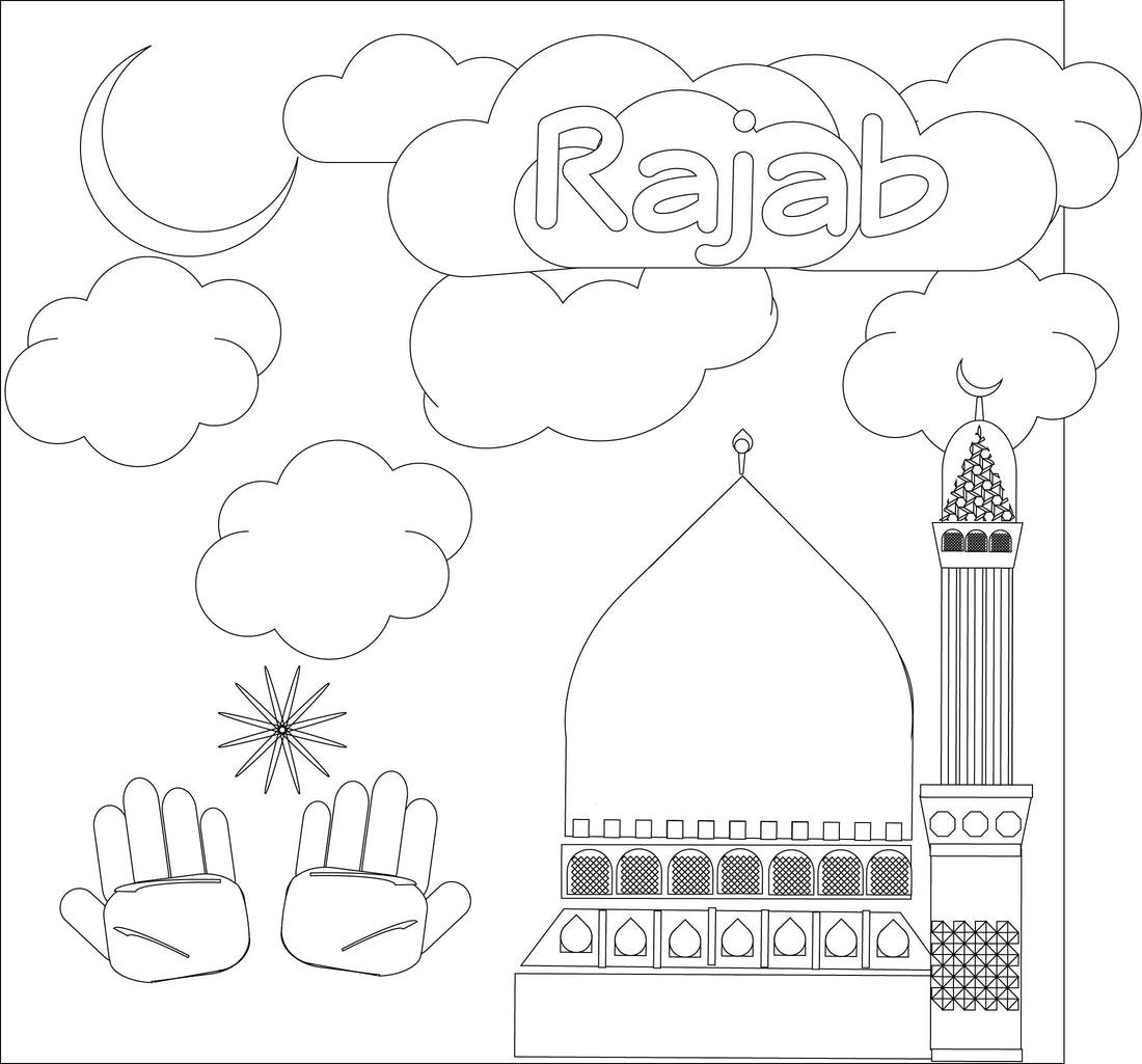 Rajab Coloring Page