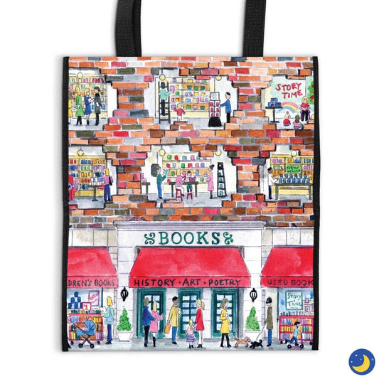 Michael Storrings A Day at the Bookstore Reusable Tote