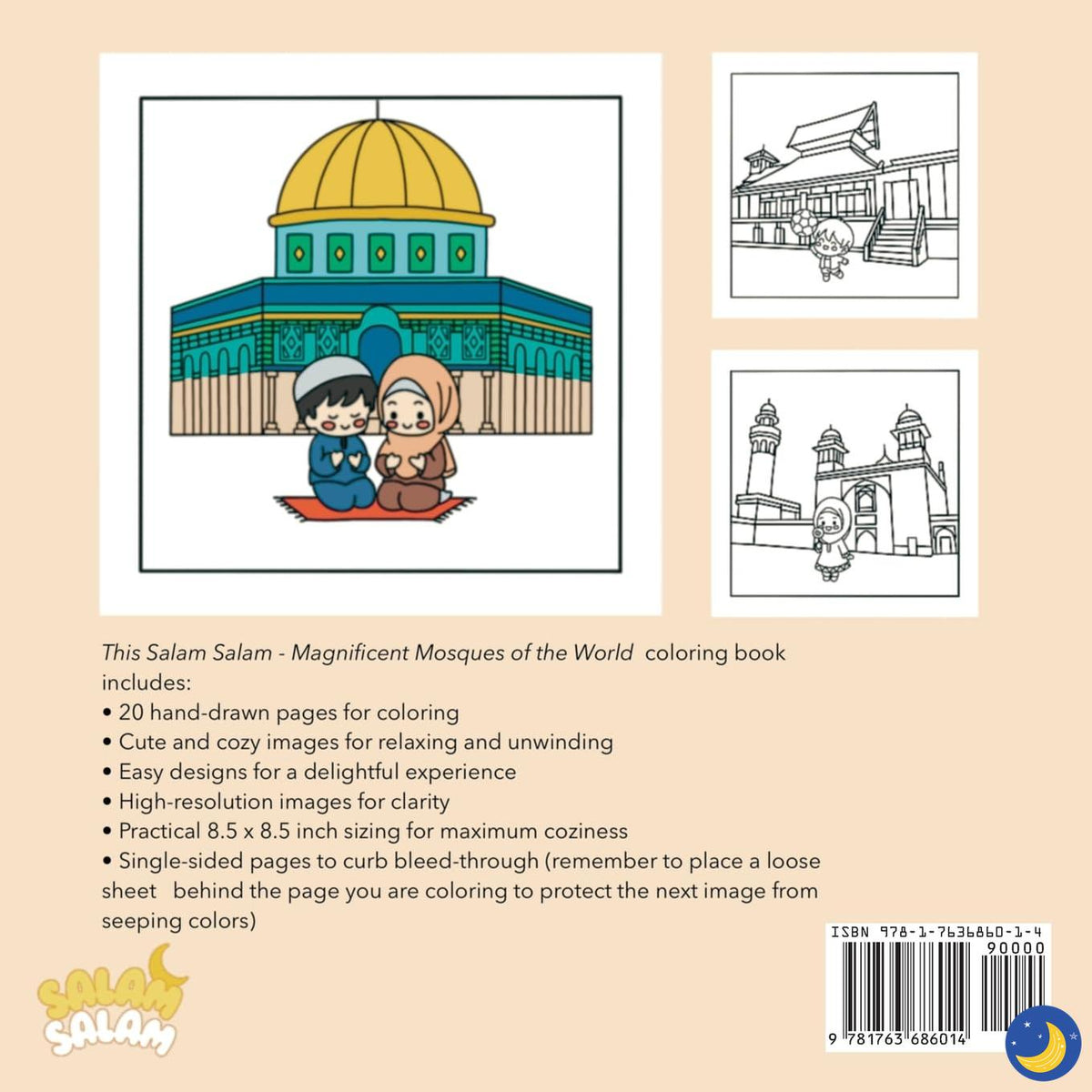 Magnificent Mosques of the World Coloring Book