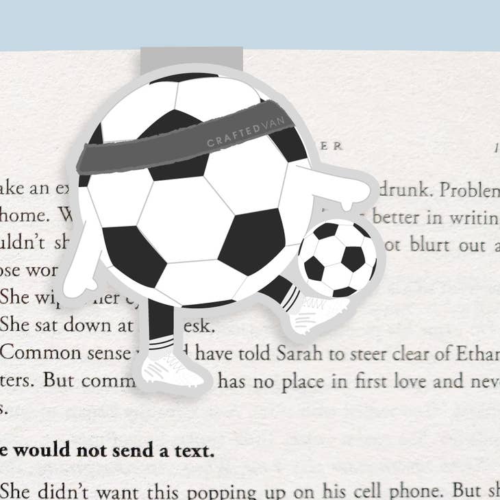Soccer Ball - Jumbo Magnetic Bookmark
