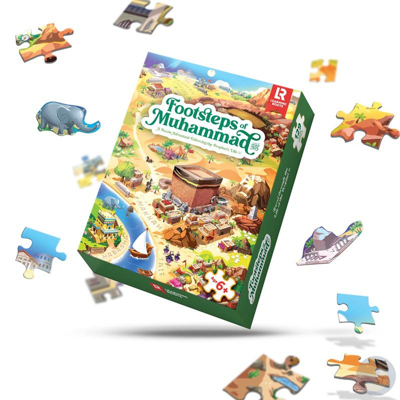 Footsteps of Muhammad (Floor Puzzle)-Toys & Games-Learning Roots-Crescent Moon Store