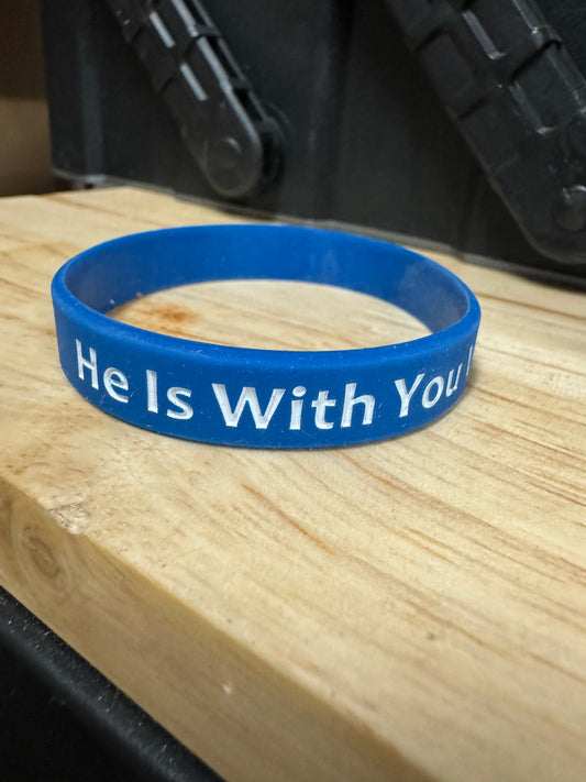 He Is With You Wherever You Are Wristbands