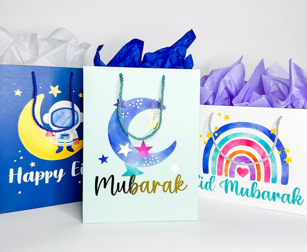 Gift & Favor Bags-Wrapping Paper-Mubarak Paper Co-Gift Bag (1)-Crescent Moon Store