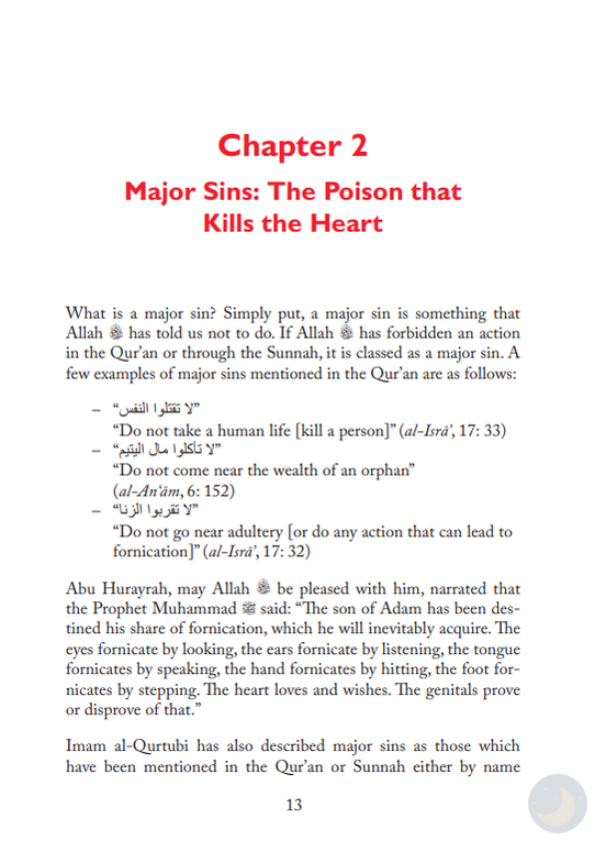 Sins: Poisons of the Heart-Islamic Books-Kube Publishing-Crescent Moon Store