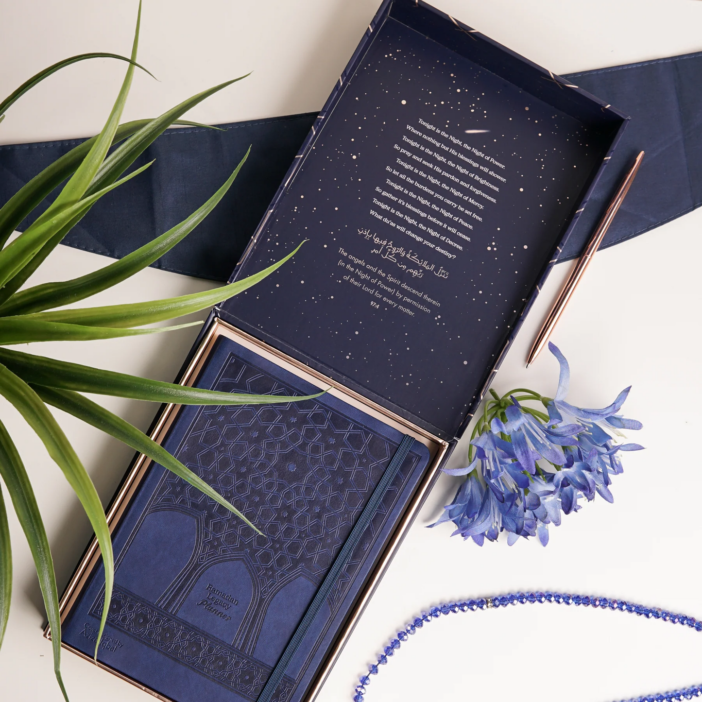 Ramadan Legacy Planner Luxury Gift Box: Planner & Engraved Pen - Night of Power Variant