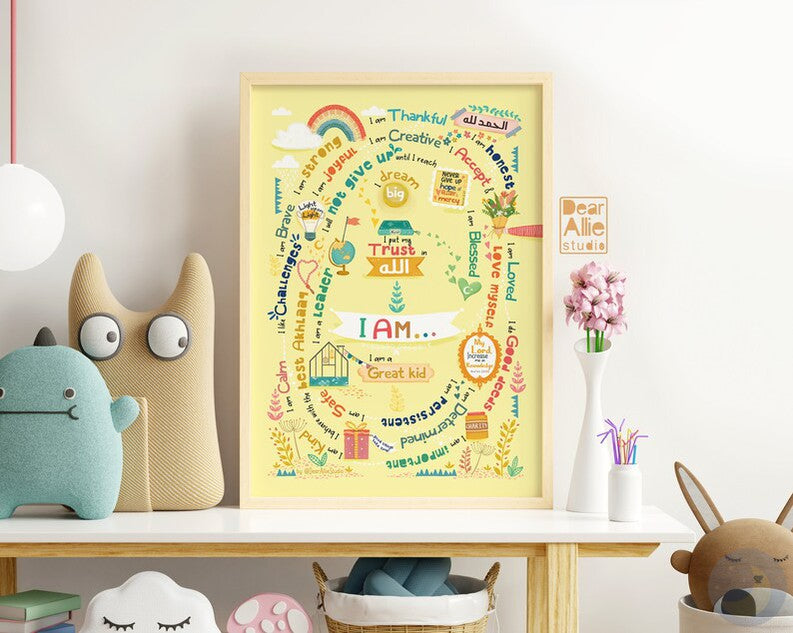 Find you way through Affirmations Spiral Path Print