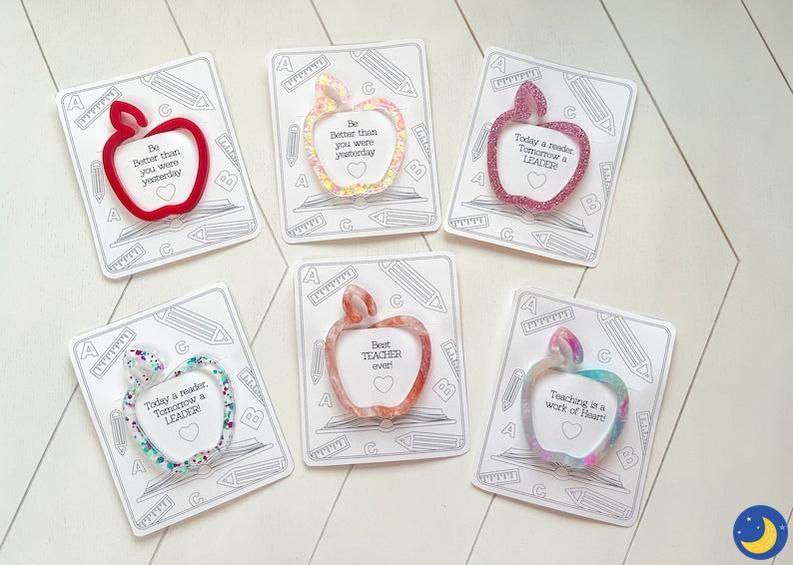 Teacher Apple Paperclip-Stationary-Crescent Moon Bookstore-Crescent Moon Store