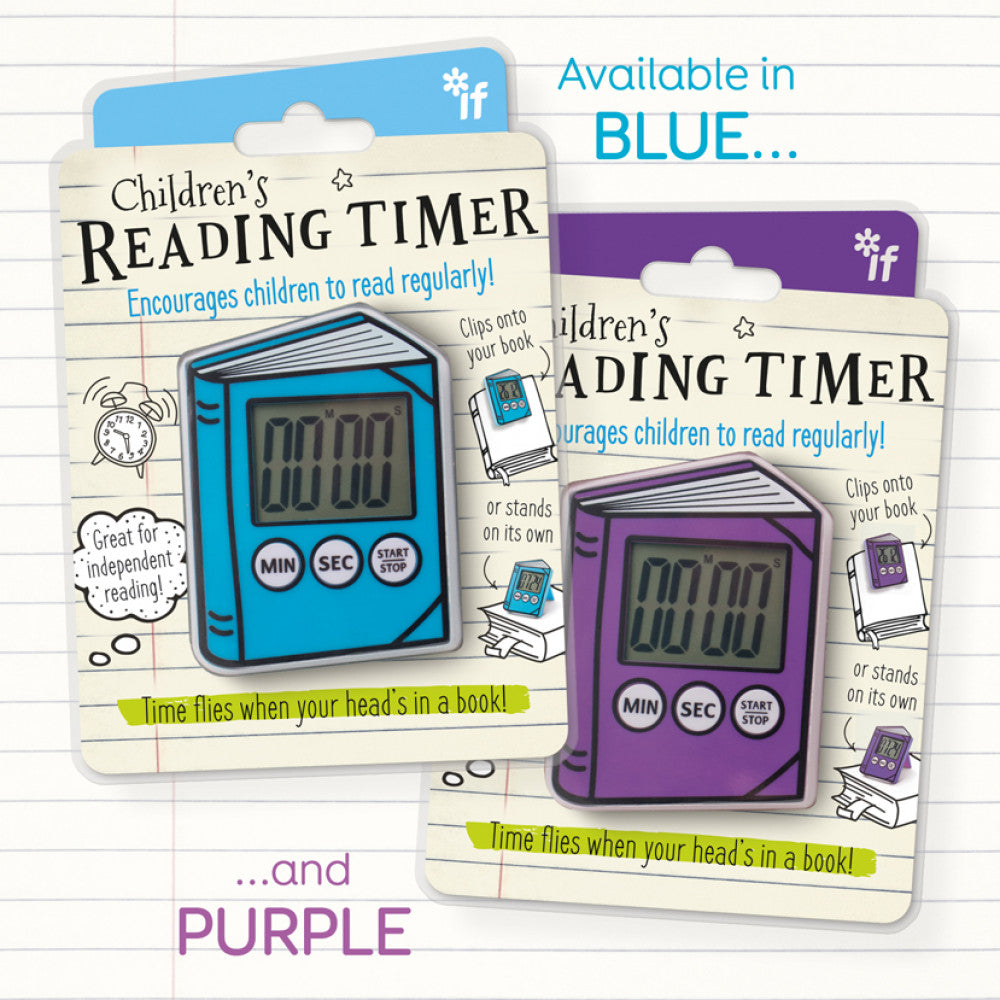 Children's Reading Timer-Stationary-IFPLC-Blue-Crescent Moon Store