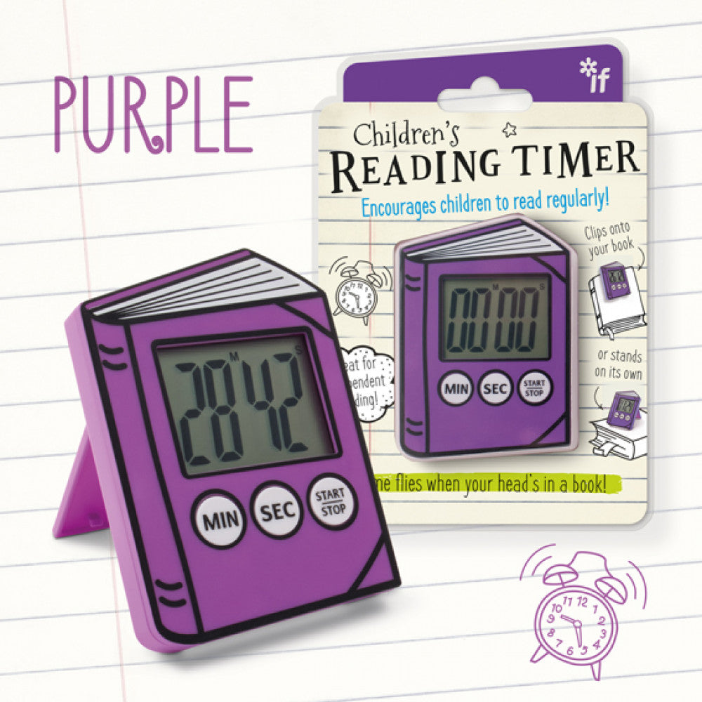 Children's Reading Timer-Stationary-IFPLC-Purple-Crescent Moon Store