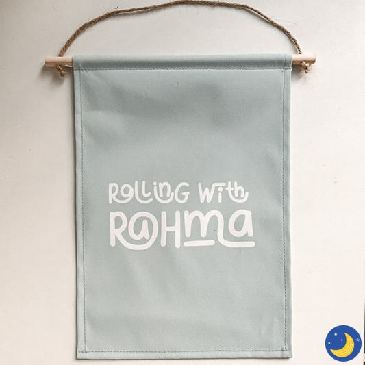 Muslim Wall Banners-Home Decor-My 1st Masjid-Rolling with Rahma-Crescent Moon Store