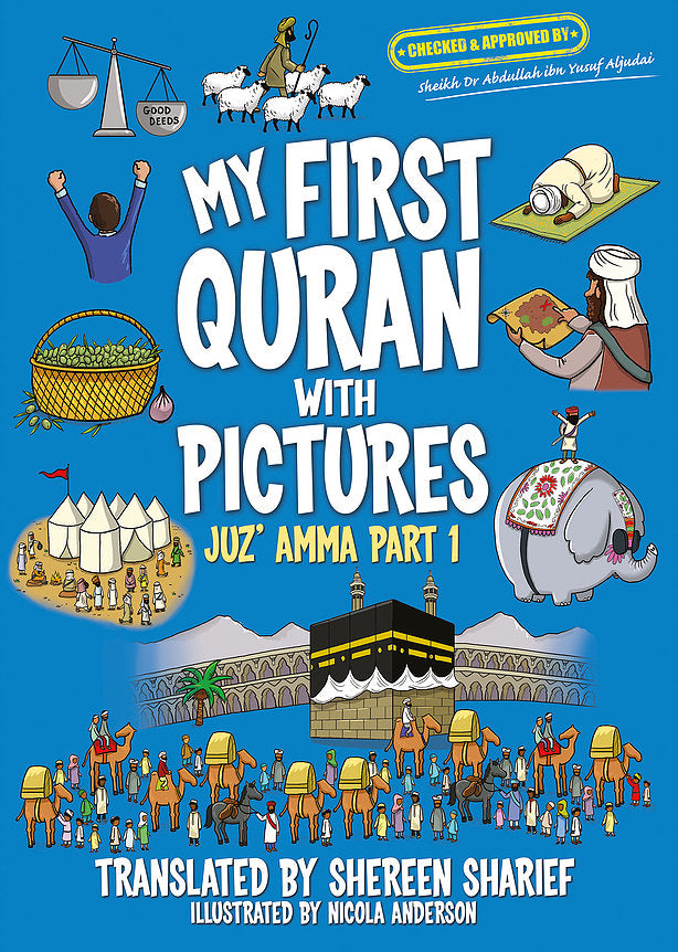 My First Quran with Pictures Juz Amma Part One-Islamic Books-Faith Books-Original - Full Color-Crescent Moon Store