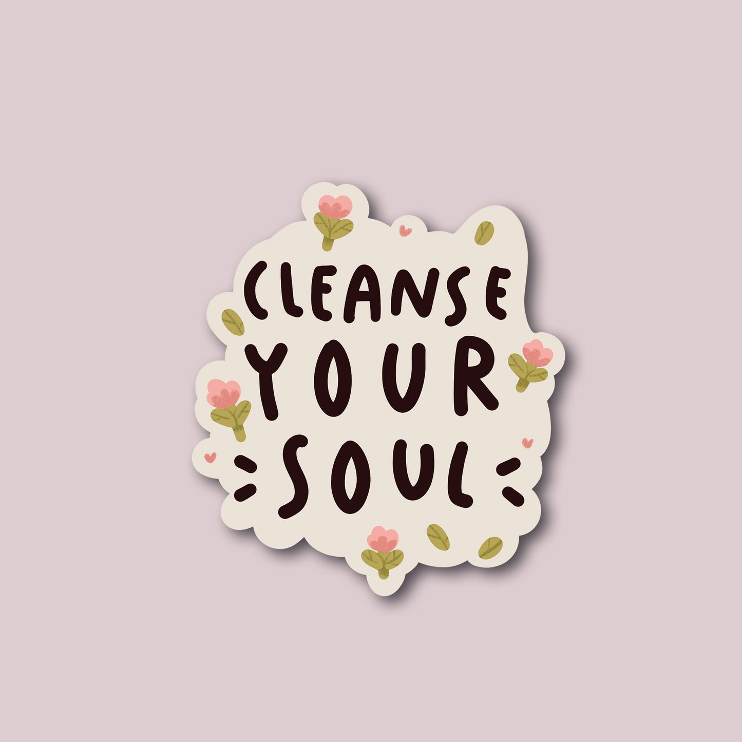 "Cleanse Your Soul" Sticker-Stationary-I Dot Doodle-Crescent Moon Store