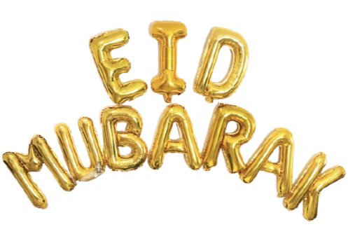 The 'Eid Mubarak' Balloon Banner