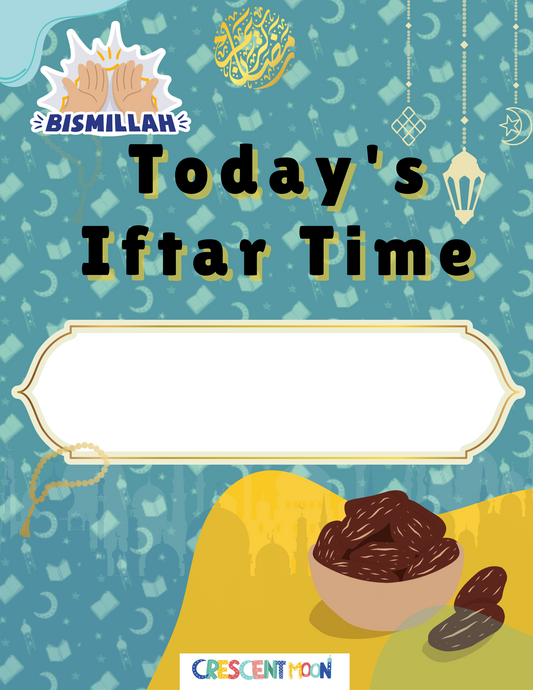 FREE Time for Iftar Printable