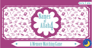 Names of Allah 4: A Memory Matching Game-Islamic Books-Zair Zabr Play-Crescent Moon Store