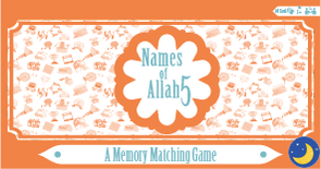 Names of Allah 5: A Memory Matching Game-Islamic Books-Zair Zabr Play-Crescent Moon Store