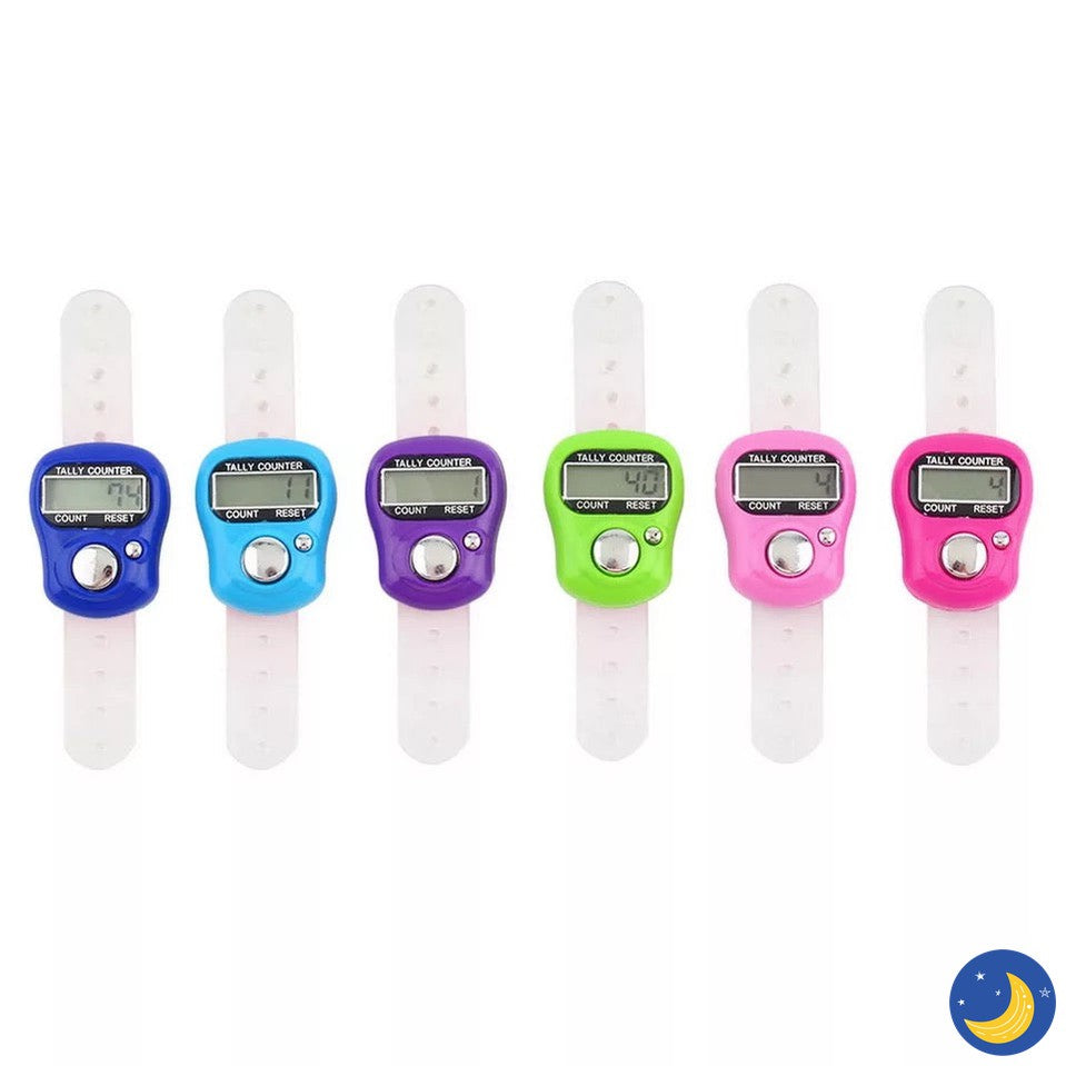 Digital Tasbeh | Dhikr (Counter) Finger Counter-Books-Crescent Moon Bookstore-Mix Color-Crescent Moon Store