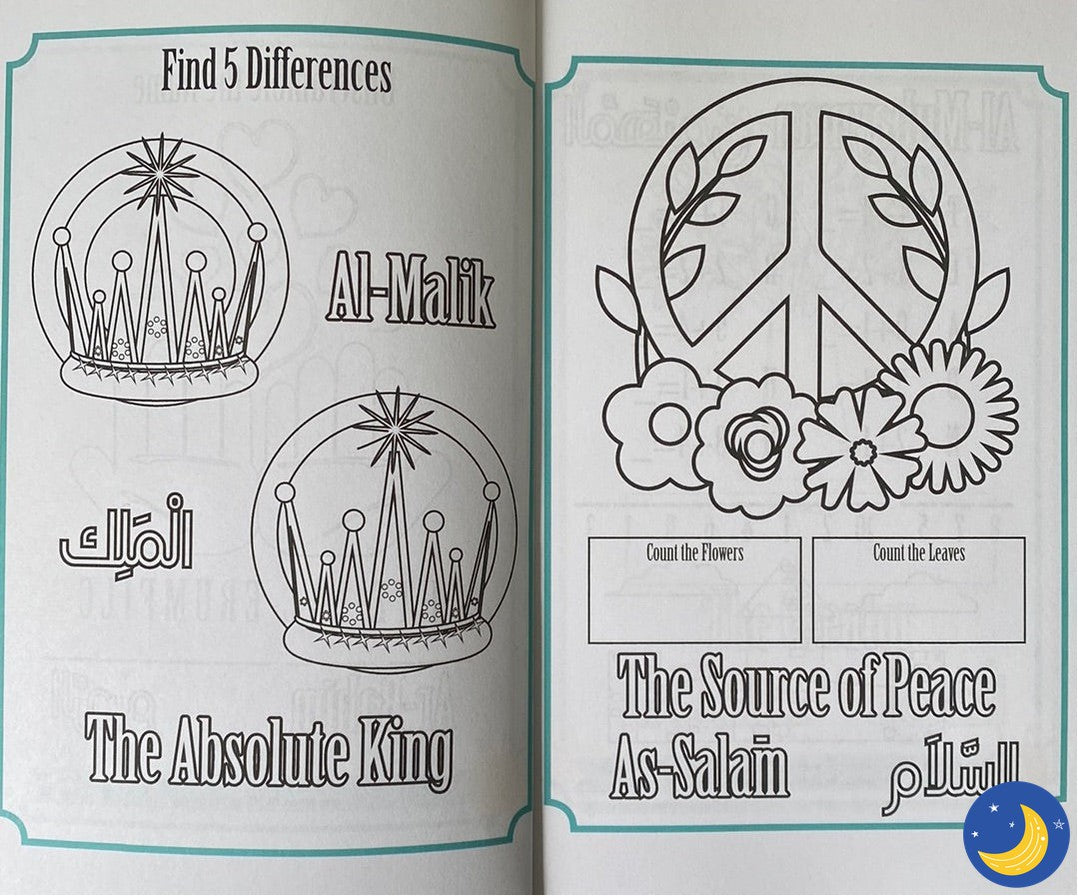 Allah's Name Game Activity Book