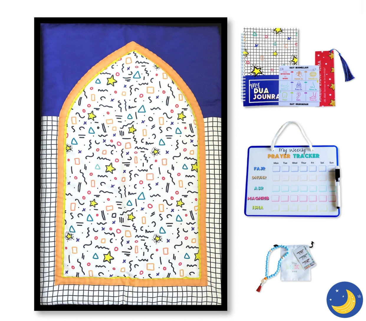 Ibrahim Prayer Kit Deluxe Edition-Rugs-Shop Sujood-Crescent Moon Store